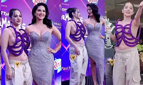 கண்ணா 2 லட்டு தின்ன ஆசையா...! உர்பி ஜாவேத் -சன்னி லியோன் இணைந்து போஸ்