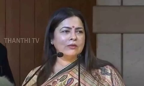 '66 நாடுகளில் இந்து மதத்தை ஒரு மதமாகக் கூட அங்கீகரிக்கவில்லை' - மத்திய மந்திரி மீனாட்சி லேகி பேச்சு