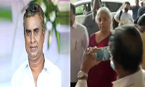 மத்திய நிதி மந்திரி நிர்மலா சீதாராமனுடன் எஸ்.பி வேலுமணி சந்திப்பு