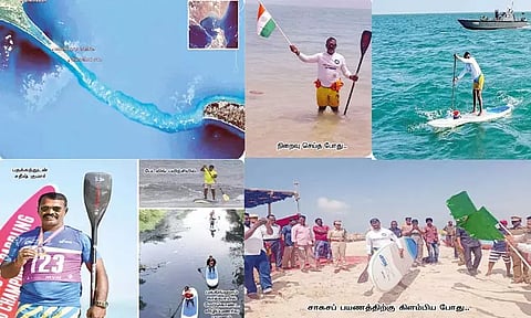 தனுஷ்கோடி முதல் தலைமன்னார் வரை... பிளாஸ்டிக்கிற்கு எதிராக சாகசப் பயணம்