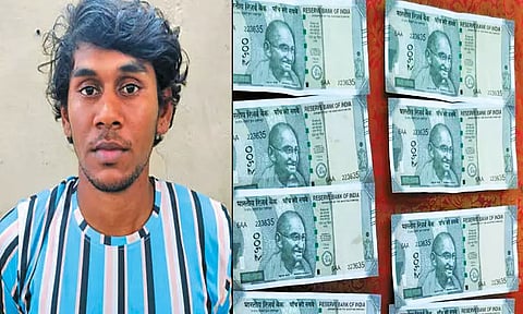படப்பிடிப்புக்கு பயன்படுத்தும் போலி ரூபாய் நோட்டுகளுடன் சினிமா துறை ஊழியர் கைது