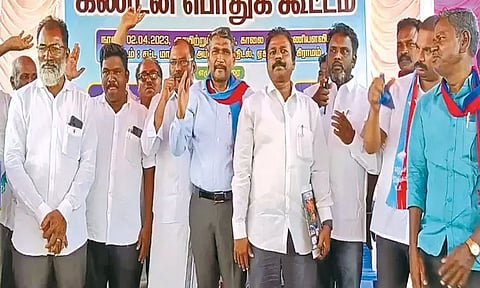 பரந்தூர் விமான நிலையம் அமைக்க எதிர்ப்பு தெரிவித்து 250-வது நாளாக போராட்டம்