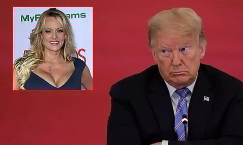 டிரம்புக்கு எதிரான ஆபாச பட நடிகை வழக்கு; அமெரிக்க கோர்ட்டில் புகைப்படம், வீடியோ எடுக்க தடை கோரிய வழக்கறிஞர்கள்