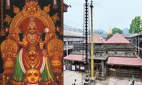 சிவசக்தி ரூபத்தில் காட்சி தரும் மூகாம்பிகை