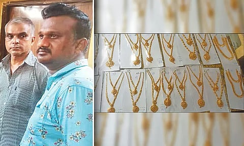 சென்னை அருகே வாகன சோதனையில் 14 கிலோ தங்க நகைகள் சிக்கின - உரிய ஆவணங்கள் இல்லாததால் வருமான வரித்துறையிடம் ஒப்படைப்பு