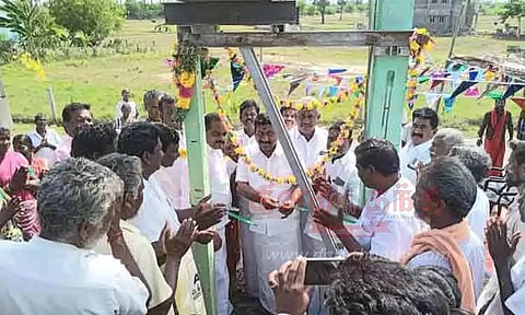 புதிய டிரான்ஸ்பார்மர் மாங்குடி எம்.எல்.ஏ. திறந்து வைத்தார்