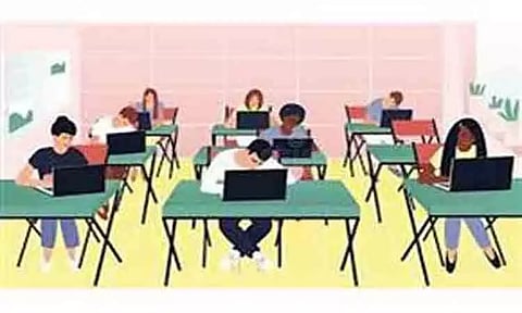 பிளஸ்-1 கணித தேர்வினை 9,383 பேர் எழுதினர்