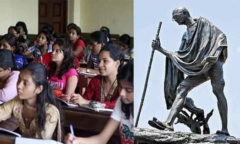 என்.சி.இ.ஆர்.டி. 12-ம் வகுப்பு பாடப்புத்தகத்தில் மகாத்மா காந்தி பற்றிய வரிகள் நீக்கப்பட்டதாக சர்ச்சை