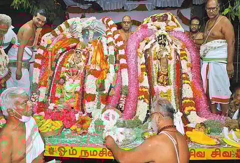 காஞ்சீபுரம் ஏகாம்பரநாதர் கோவிலில் பங்குனி உத்திர திருக்கல்யாணம்