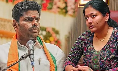 அண்ணாமலை மீது சமூக வலைதளத்தில் அவதூறு கருத்து: காயத்ரி ரகுராம் மீது தமிழக பாஜக புகார்...!