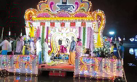 நாகாத்தம்மன் கோவிலில் தெப்பத்திருவிழா