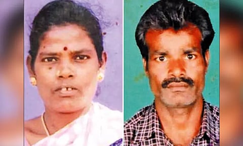 பள்ளிப்பட்டு அருகே மின்வேலியில் சிக்கி பெண் பலி - அதிர்ச்சியில் கணவனும் தூக்குப்போட்டு தற்கொலை