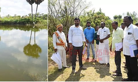 குளம் புனரமைப்பு, வகுப்பறை கட்டுமான பணிகள் கலெக்டர் அருண்தம்புராஜ் ஆய்வு