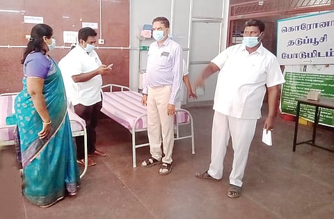 மருத்துவக்கல்லூரி மருத்துவமனையில் கொரோனா தடுப்பு ஒத்திகை