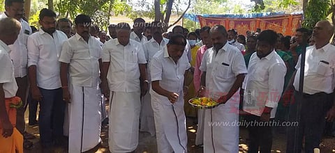 குடிநீர் திட்ட பணிகளுக்கு அடிக்கல் நாட்டு விழா