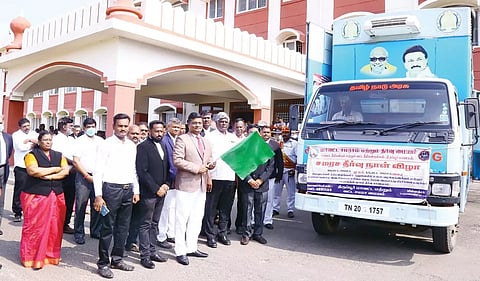 சமரச மைய விழிப்புணர்வு பிரசார வாகனம் தொடக்கம்