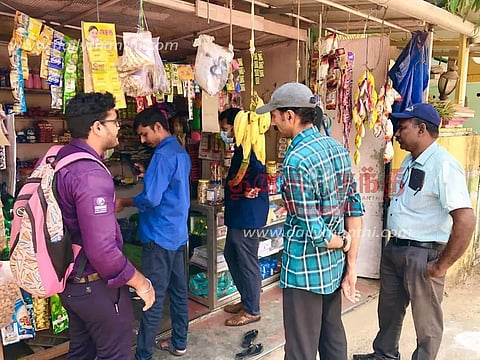 புகையிலை பொருட்களை விற்ற 9 கடைகளுக்கு ரூ.1,800 அபராதம் அபராதம்