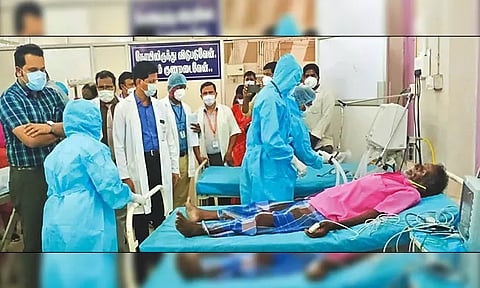 செங்கல்பட்டு அரசு ஆஸ்பத்திரியில் கலெக்டர் ஆய்வு