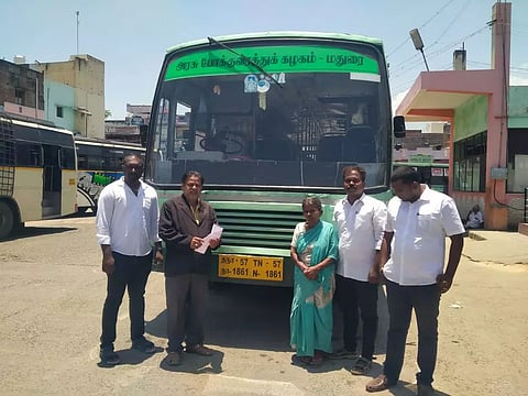 இழப்பீடு வழங்காததால் அரசு பஸ் ஜப்தி