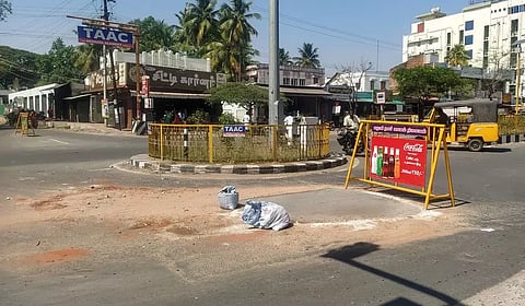 சேதமடைந்த சாலை சீரமைப்பு