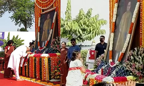 133-வது பிறந்தநாள்: அம்பேத்கர் சிலைக்கு ஜனாதிபதி, பிரதமர் மோடி மரியாதை..!