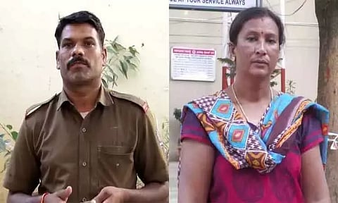 வாக்காளர் அட்டை எடுக்க வந்த கணவரை வீட்டுக்குள் வைத்து பூட்டிய பெண்