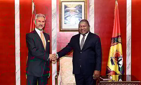 மொசாம்பிக் அதிபருடன் இந்திய வெளியுறவுத்துறை மந்திரி சந்திப்பு