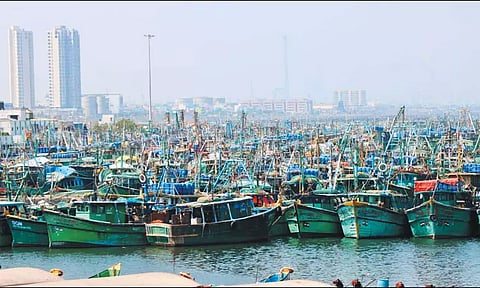 மீன்பிடி தடைகாலம் தொடங்கியது; காசிமேடு மீன்பிடி துறைமுகத்தில் 800 விசைப்படகுகள் நிறுத்தம்