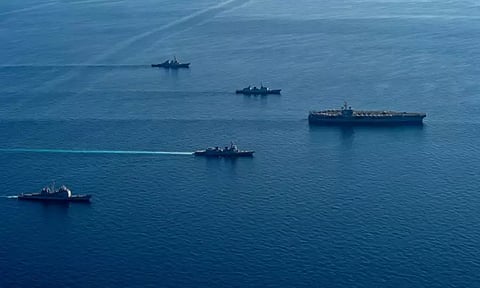 அமெரிக்கா, ஜப்பான் மற்றும் தென்கொரியா முத்தரப்பு கூட்டு ராணுவ பயிற்சி