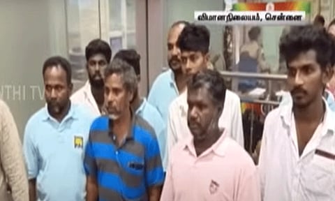 இலங்கை சிறையில் இருந்து விடுதலையான 11 தமிழக மீனவர்கள்.. உற்சாக வரவேற்பு அளித்த பாஜகவினர்