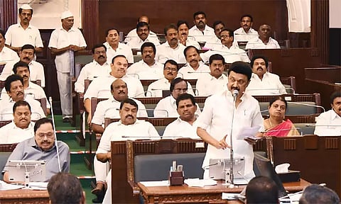 இந்தியாவையே ஈர்க்கும் ஆட்சியாக திராவிட மாடல் ஆட்சி இருக்கிறது - சட்டப்பேரவையில் முதல்-அமைச்சர் மு.க.ஸ்டாலின் பேச்சு