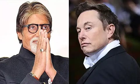 நடிகர் அமிதாப் பச்சனுக்கு மீண்டும் புளூ டிக்; தனக்கே உரிய பாணியில் எலான் மஸ்கிற்கு நன்றி