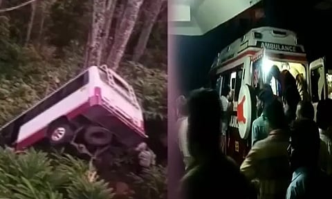 கேரளாவில் வேன் பள்ளத்தில் கவிழ்ந்து விபத்து - 4 பேர் பலி