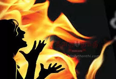 தீக்குளித்து பெண் தற்கொலை