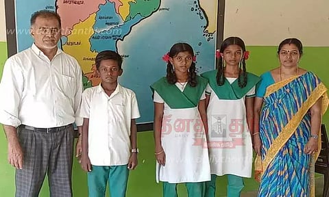 திறனாய்வு தேர்வில் மாணவர்கள் வெற்றி