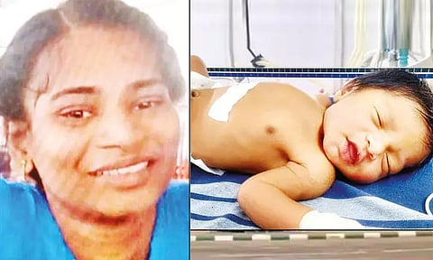 திருப்பூர் அரசு ஆஸ்பத்திரியில் கடத்தப்பட்ட ஆண் குழந்தை 19 மணி நேரத்தில் மீட்பு - இளம்பெண் கைது