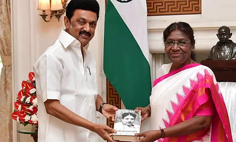 ஜனாதிபதி திரவுபதி முர்மு உடன் முதல்- அமைச்சர் மு.க ஸ்டாலின் சந்திப்பு