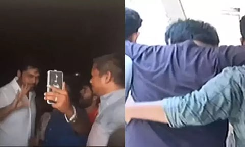 பொன்னியின் செல்வன் -2 நடிகர் கார்த்தியை பார்க்க முண்டியடித்த ரசிகர்கள்.. உடைந்த திரையரங்கு கண்ணாடி