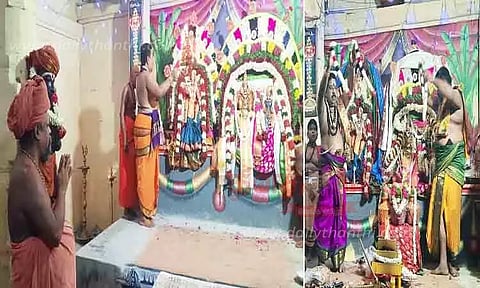 பிரான்மலை திருக்கொடுங்குன்றநாதர் கோவிலில் திருக்கல்யாணம் திரளான பக்தர்கள் சாமி தரிசனம்