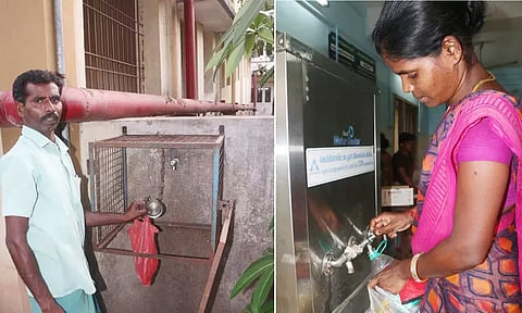 பழுதடைந்து கிடக்கும் குடிநீர் சுத்திகரிப்பு எந்திரங்கள்