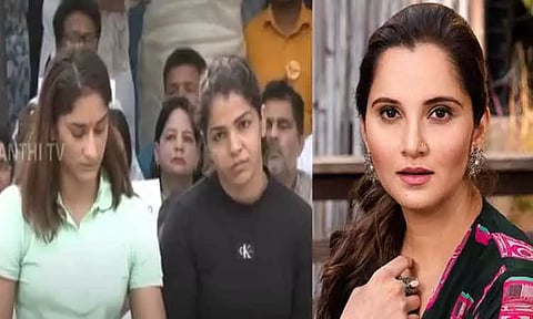 டெல்லியில் மல்யுத்த வீராங்கனைகள் போராட்டம் - சானியா மிர்சா ஆதரவு