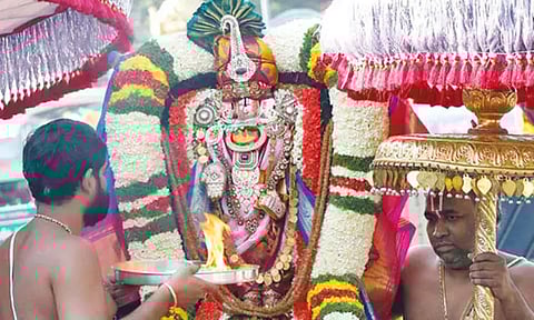 திருப்பதி ஏழுமலையான் கோவிலில் பத்மாவதி பரிணயோற்சவம் கோலாகலமாக தொடங்கியது