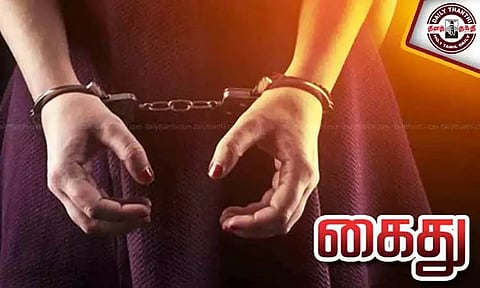 சொத்து வரி வசூலிக்க சென்ற பேரூராட்சி ஊழியர்களை மிரட்டிய பெண் கைது