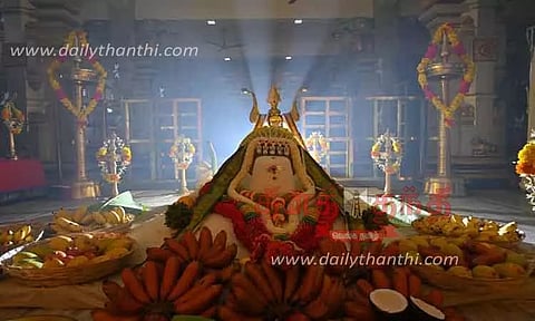 எட்டெழுத்து பெருமாள் கோவிலில் அன்னமுத்திரி தர்ம பூஜை