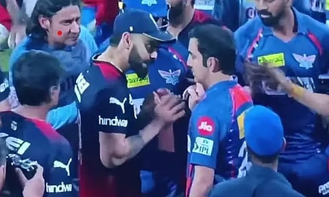 டிரஸ்சிங் ரூம் வீடியோ: ஆவேச விராட் கோலி...! சண்டை போட்ட கம்பீர்...! அபராதம் விதித்த ஐபிஎல்...!