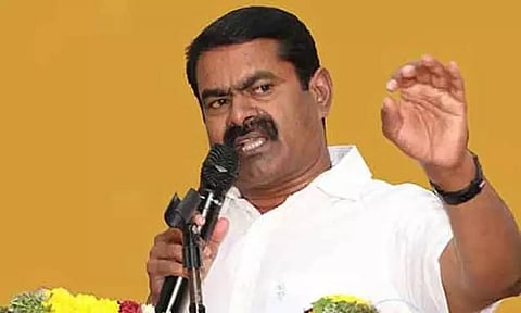 கீழ்பவானி ஆற்றின் நீர்வழித்தடத்தை கான்கிரீட் தளங்களாக மாற்றுவதை அரசு கைவிட வேண்டும் - சீமான்