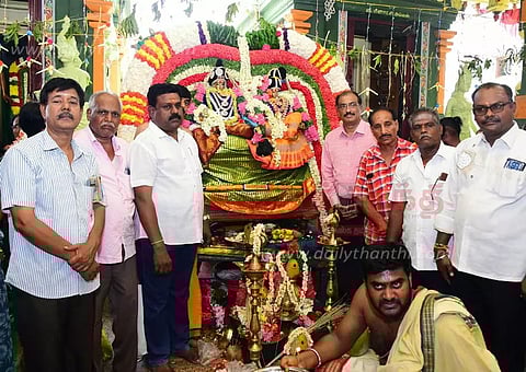 குடியாத்தத்தில் மீனாட்சி அம்மன் திருக்கல்யாணம்