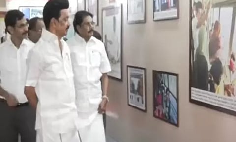 திமுக அரசின் இரண்டாண்டு சாதனை தொடர்பான கண்காட்சி தொடக்கம்...!