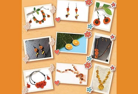 அசரவைக்கும் ஆரஞ்சு தோல் நகைகள்