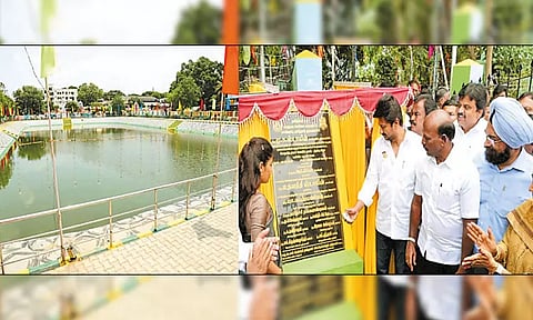 ரூ.1.65 கோடியில் நடந்து வந்த கோதண்டராமர் கோவில் குளம் புனரமைப்பு பணி நிறைவு - அமைச்சர் உதயநிதி ஸ்டாலின் திறந்து வைத்தார்